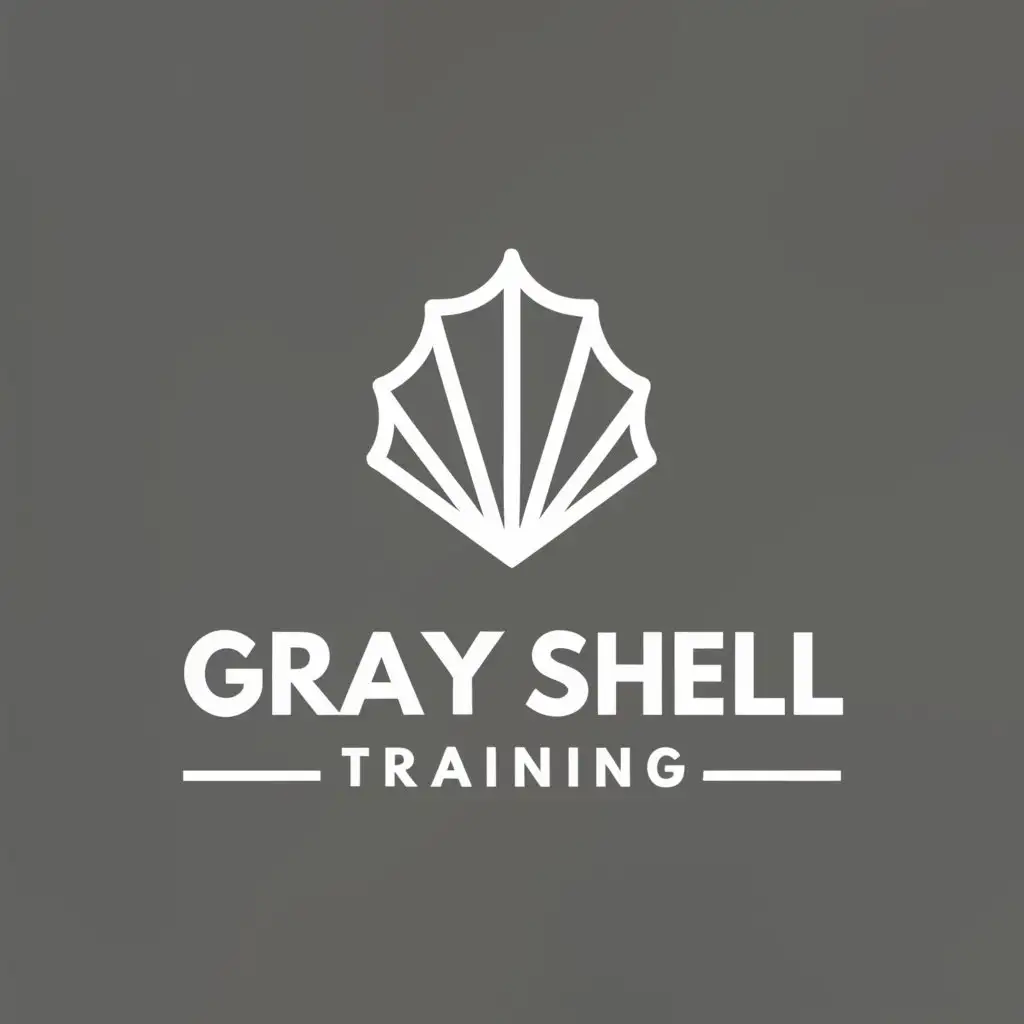 a logo design,with the text "Gray Shell Training", main symbol:Conch shell,Moderate,be used in Education industry,clear background