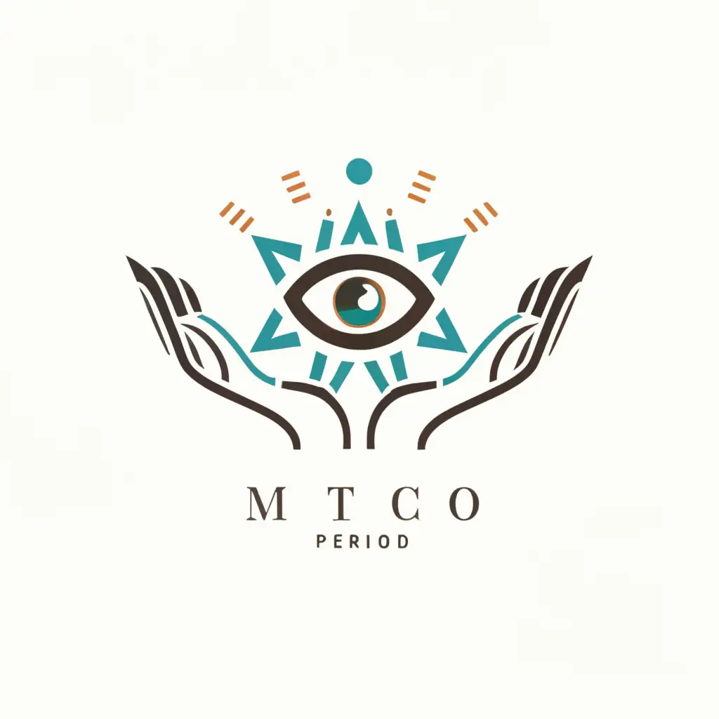 a logo design,with the text ".", main symbol:eye, hands, magic,complex,be used in Nonprofit industry,clear background