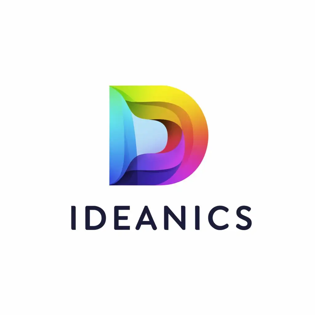 a logo design,with the text "Ideanics ", main symbol:I,Moderate,be used in Finance industry,clear background