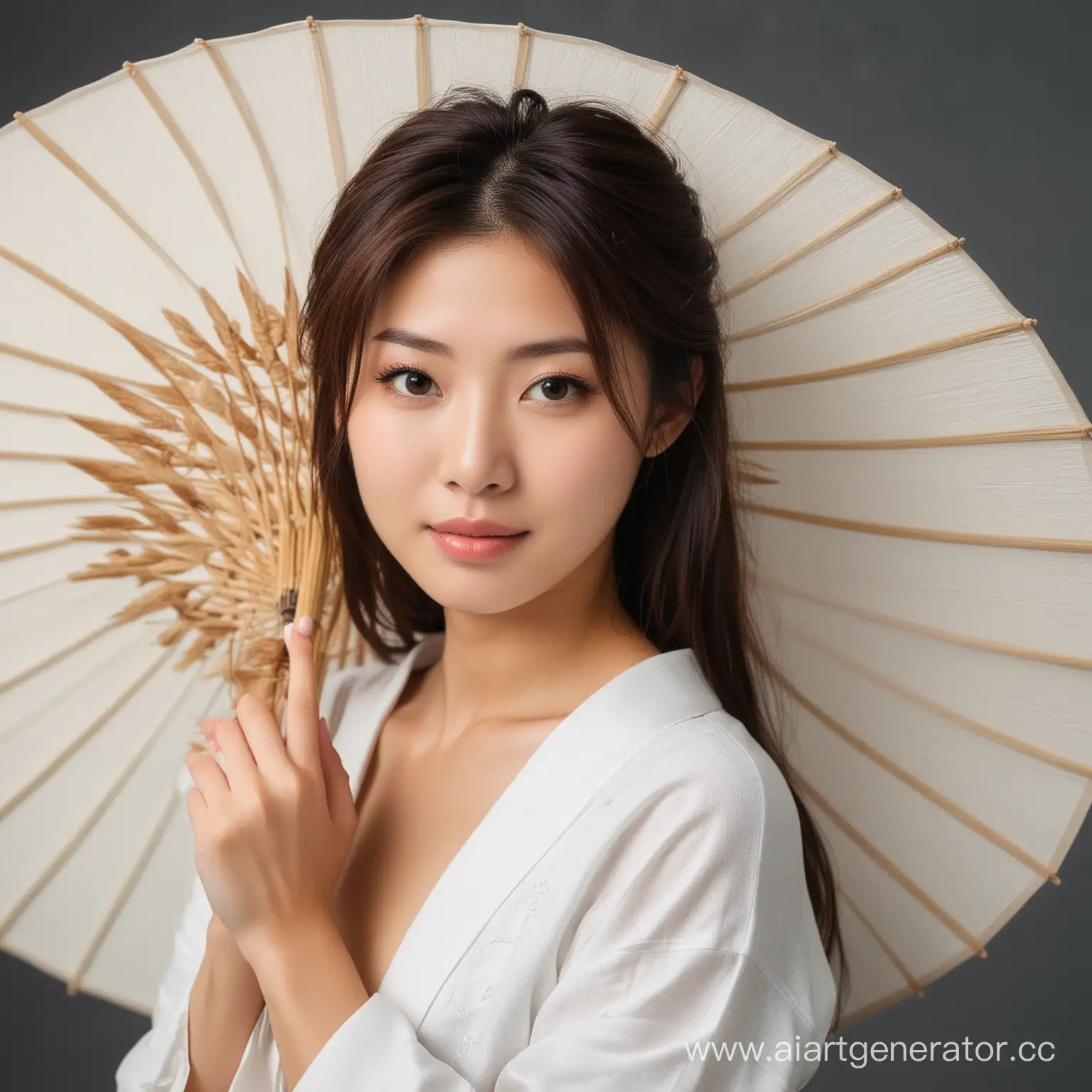 Elegant-Japanese-Woman-in-Traditional-Attire-Smiling-Gracefully