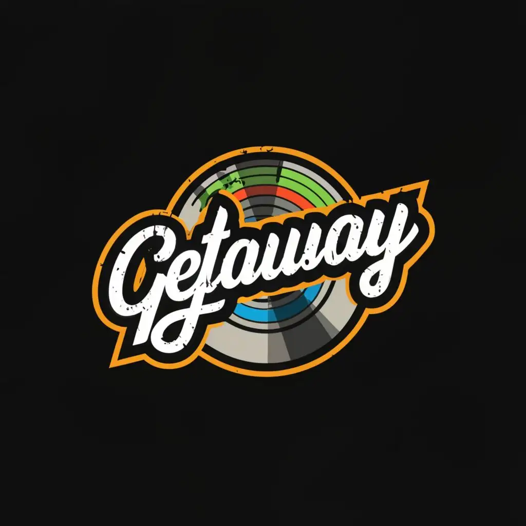 logo, Music, GA, with the text "GetAway Records", typography, be used in Entertainment industry