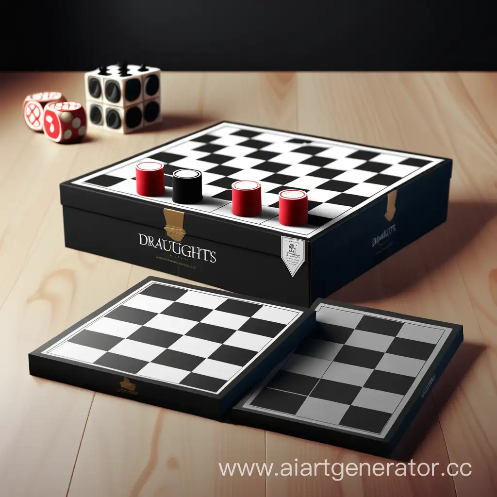 draughts game packaging design