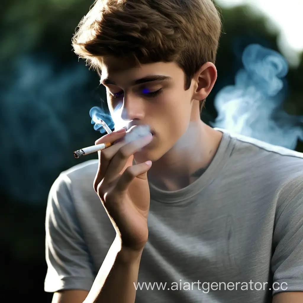 Stylish-Smoking-Twink-in-Urban-Ambiance