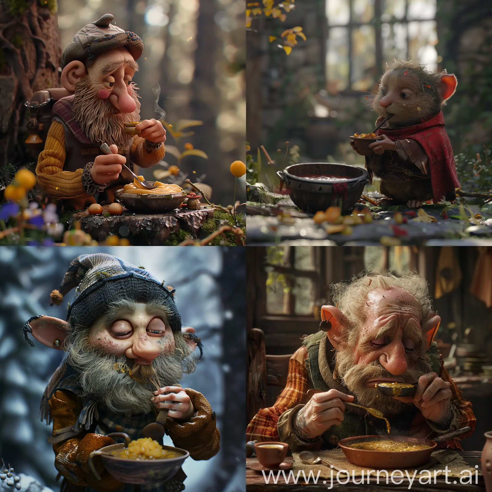 Woodcutter-Eating-Porridge-Wholesome-3D-Animation