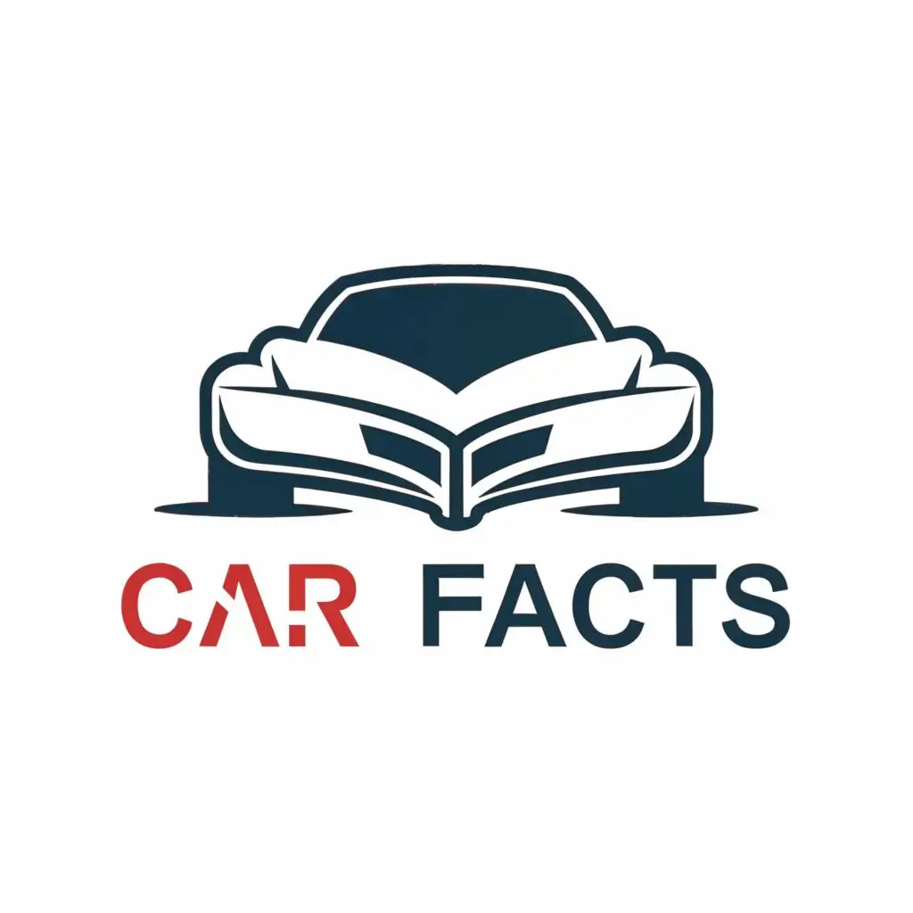 LOGO-Design-For-Car-Facts-Educational-Emblem-with-Car-and-Book-Icons