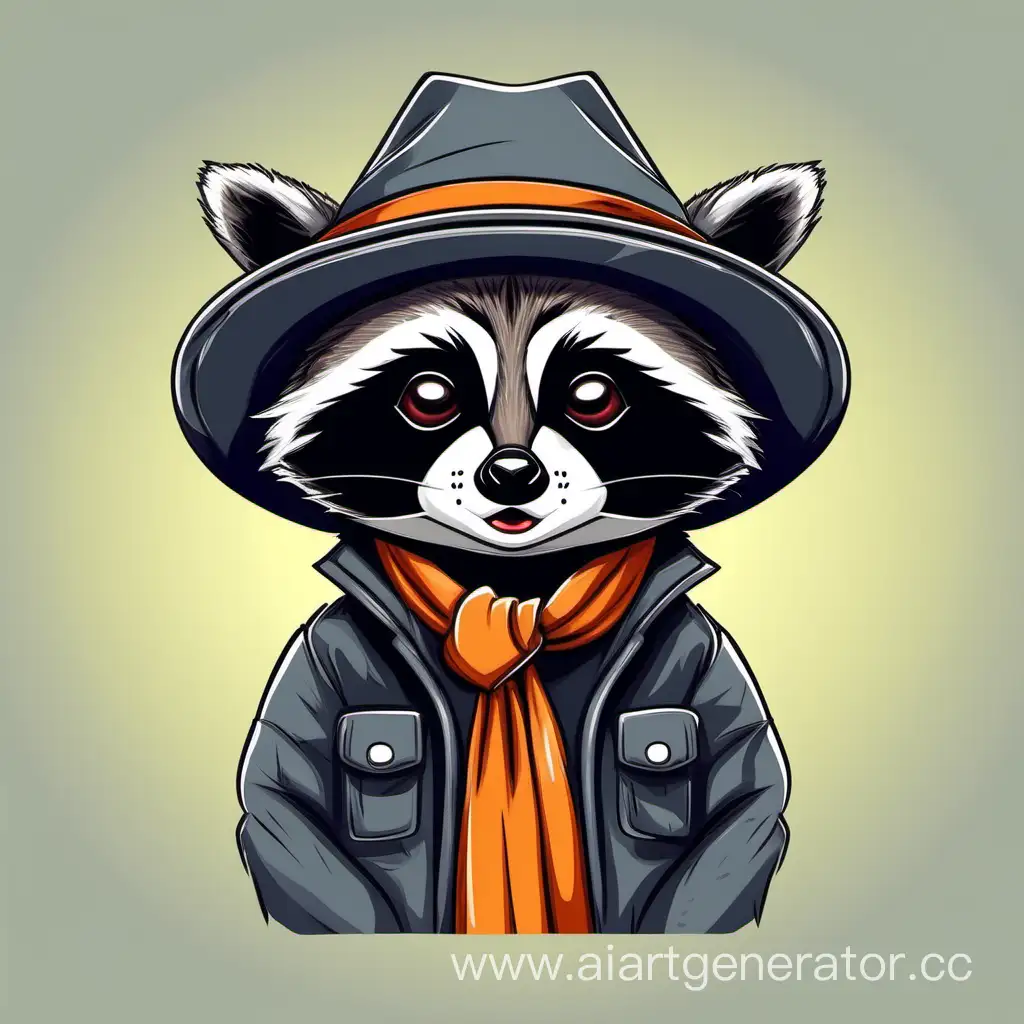 Adorable-Cartoon-Raccoon-Wearing-a-Stylish-Hat