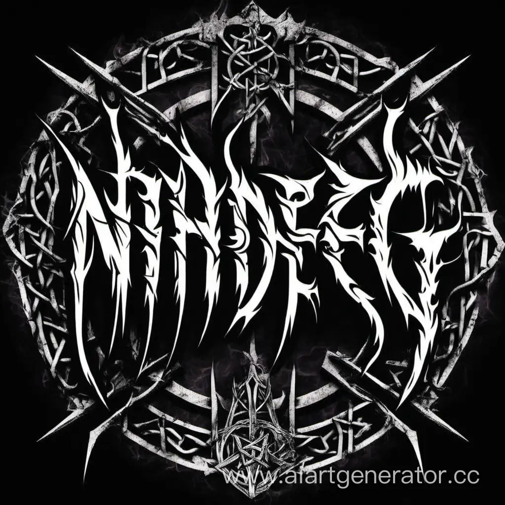 Epic-Pagan-Metal-Band-Logo-Nidhegg-in-Mystical-Rune-Engravings