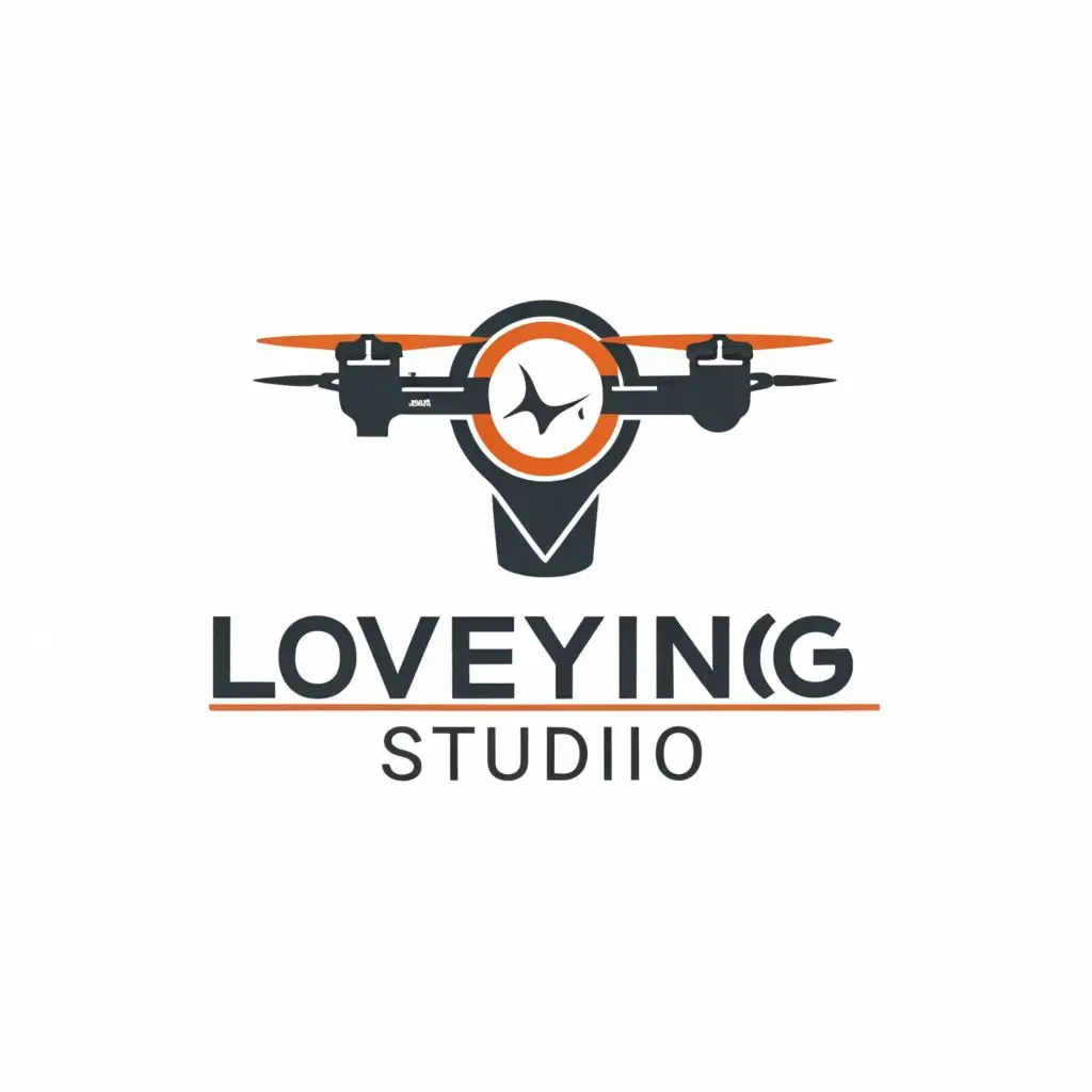 logo, Tripod, drone, GPS, with the text "Loveying Studio", typography, be used in Travel industry