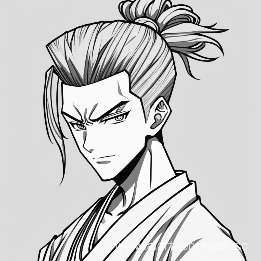 Stylish-Anime-Character-with-Trendy-Top-Knot-Hairstyle