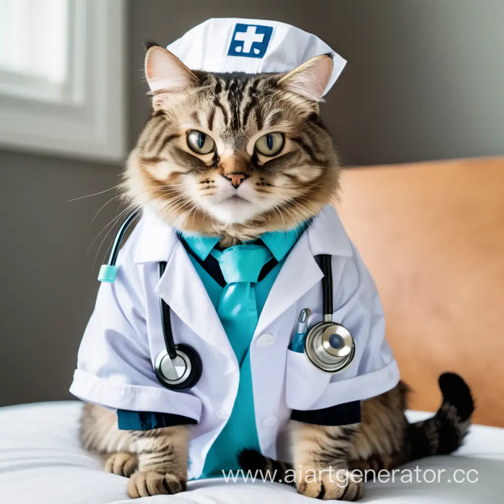 Clever-Cat-in-Medical-Attire