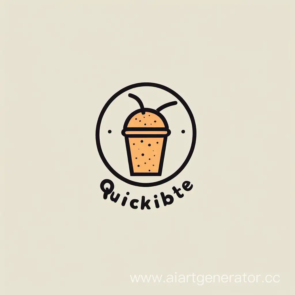 Минималистичный Логотип Для Фастфуда QuickBite