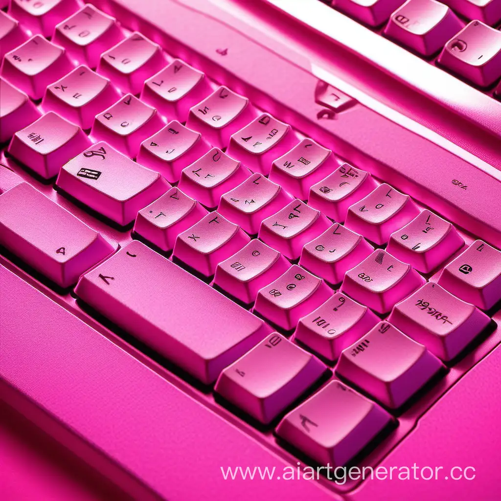computer keyboard pink