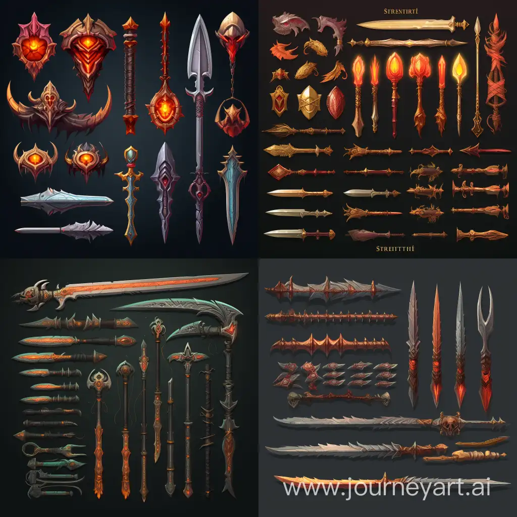 Fantasy-Items-Spritesheet-with-Magical-Lighting-Effects-and-Books-of-Weapons