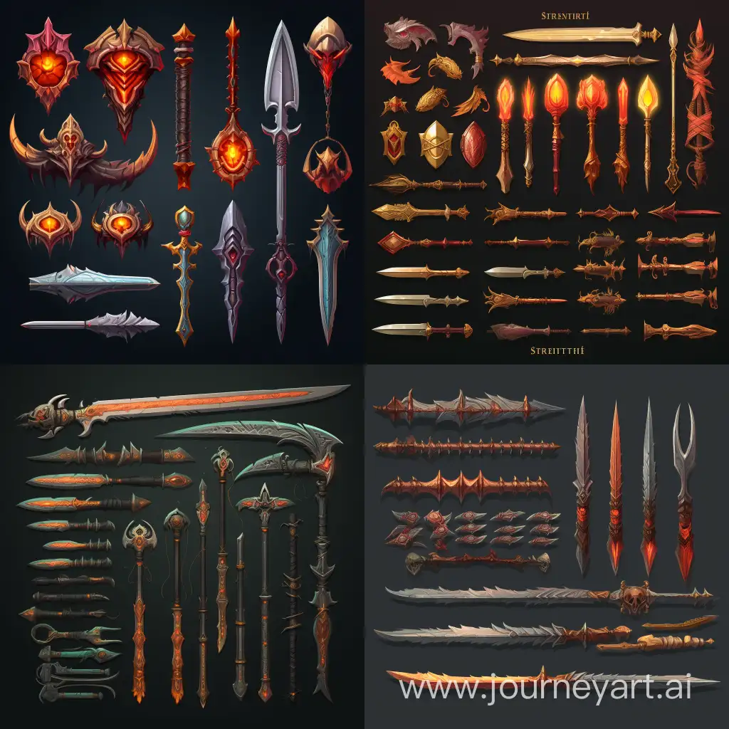 item spritesheet, effects ligh book weapons 