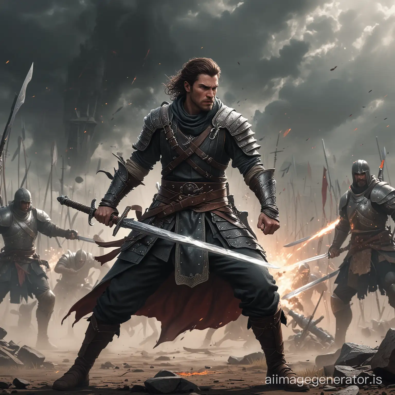 Intense-Battle-Male-Fighter-Wielding-Long-Sword-in-Defensive-Stance