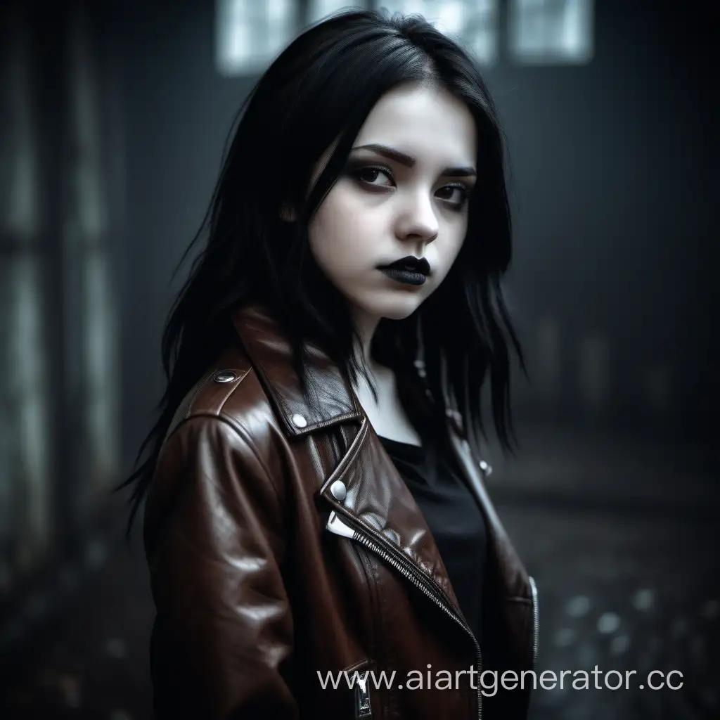 Attractive-Young-Woman-in-Gothic-Setting-Mysterious-Beauty-in-Cold-Tones