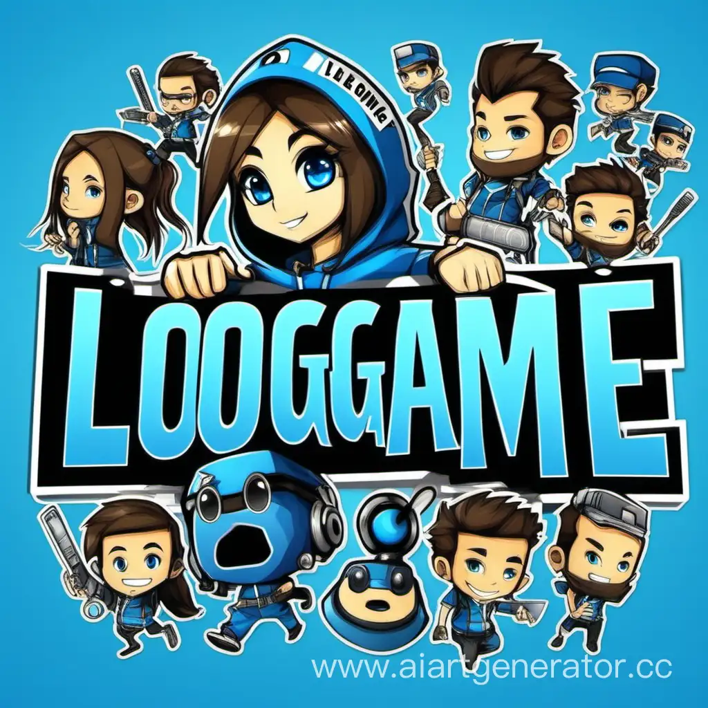 YouTube-Channel-Avatar-LogonGame-on-a-Vibrant-Blue-Background