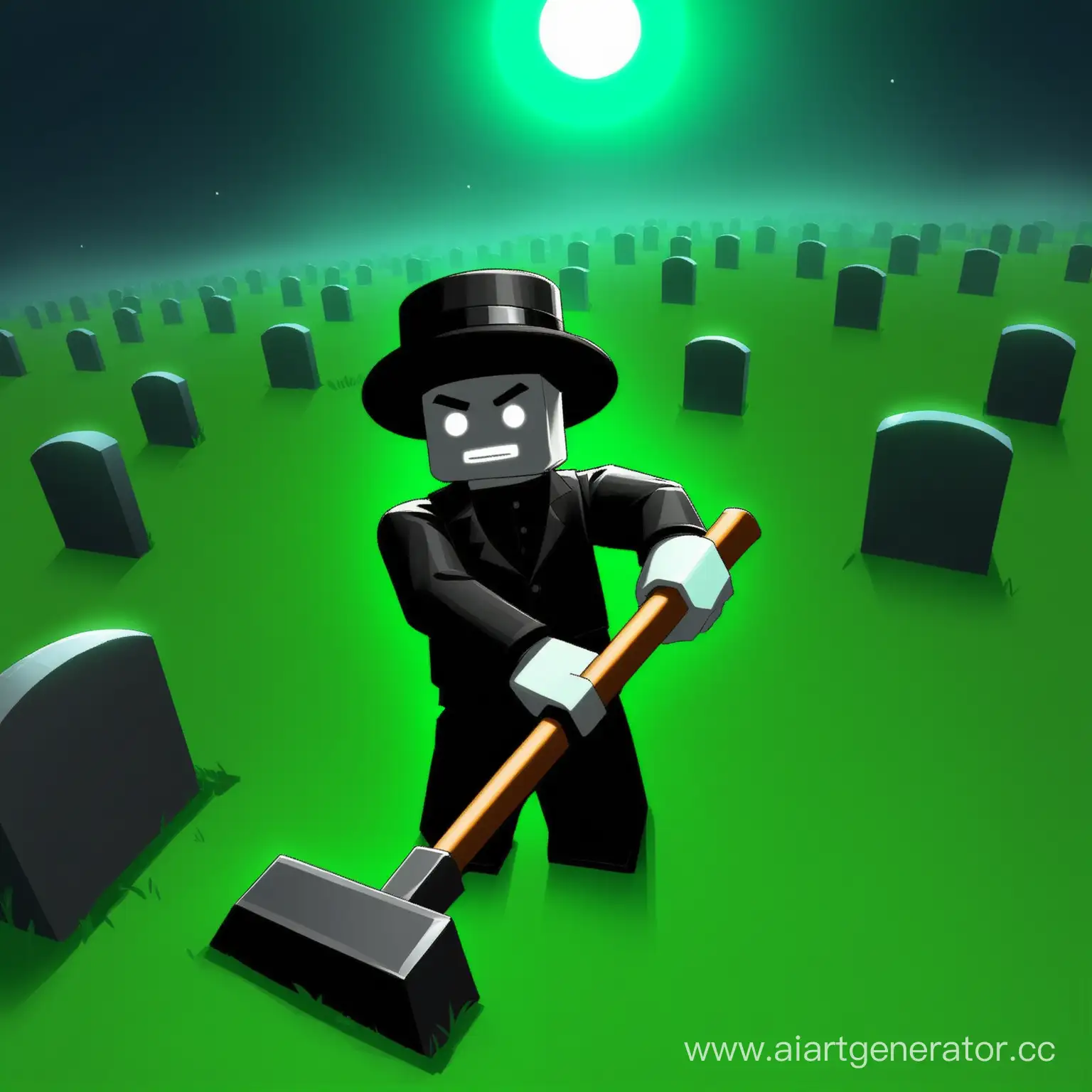 Roblox-Game-Young-Gravedigger-in-Cemetery