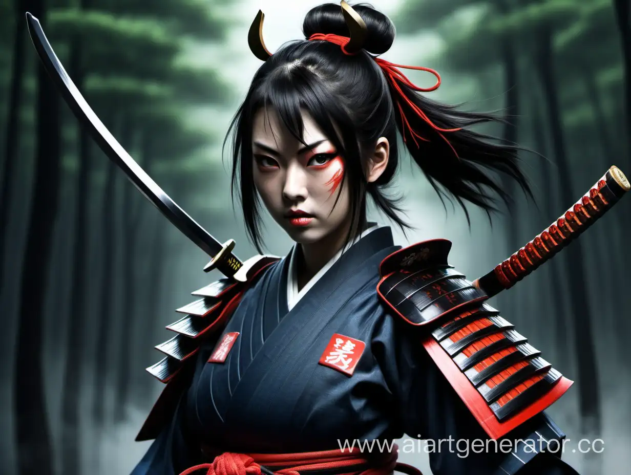 Elegant-Samurai-Girl-in-Traditional-Attire-Performing-a-Katana-Dance