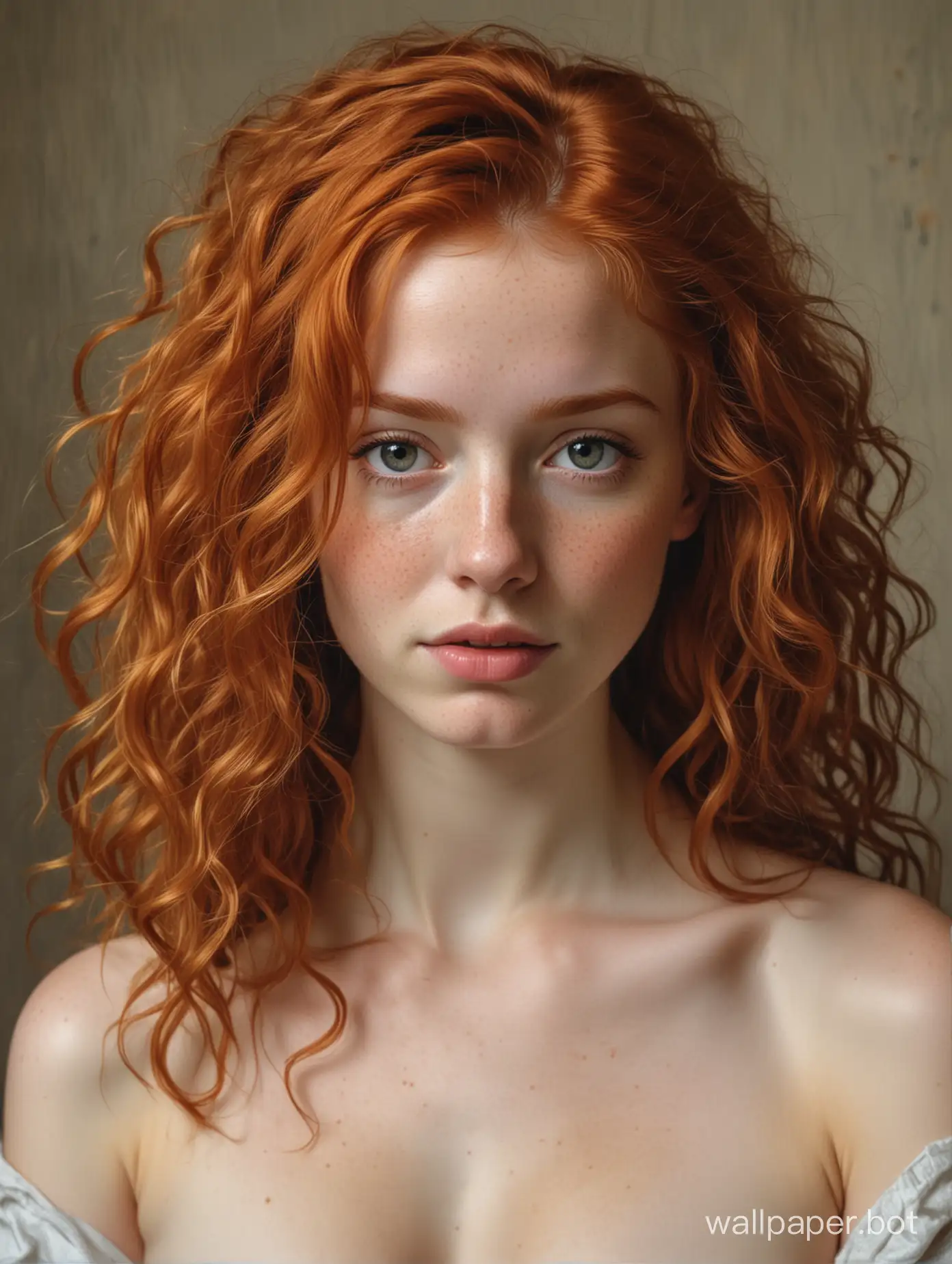 Curly-Redhead-Freckled-Young-Woman-in-Velazquez-Style