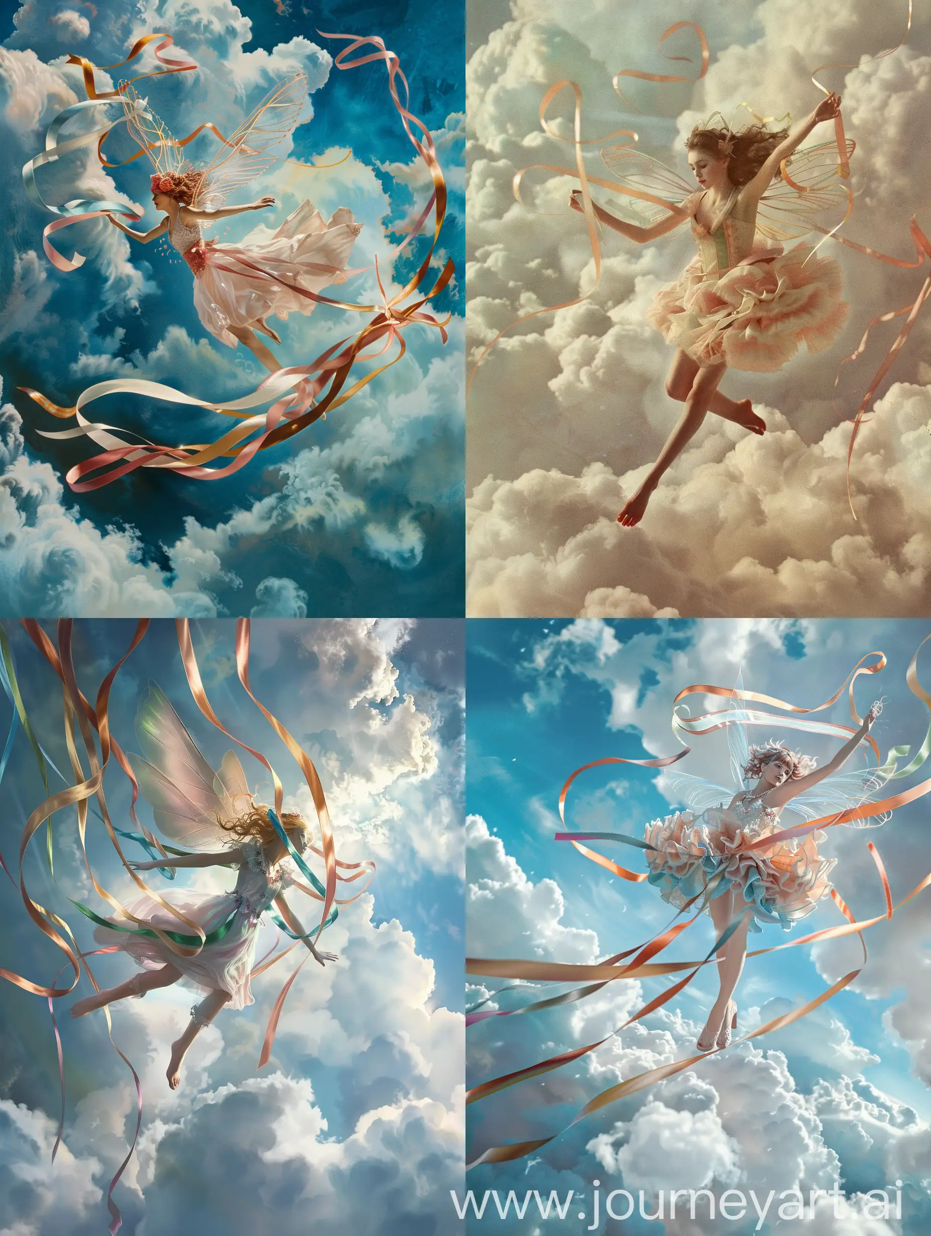 Enchanting-Fairy-Flying-Among-Clouds-with-Ribbons