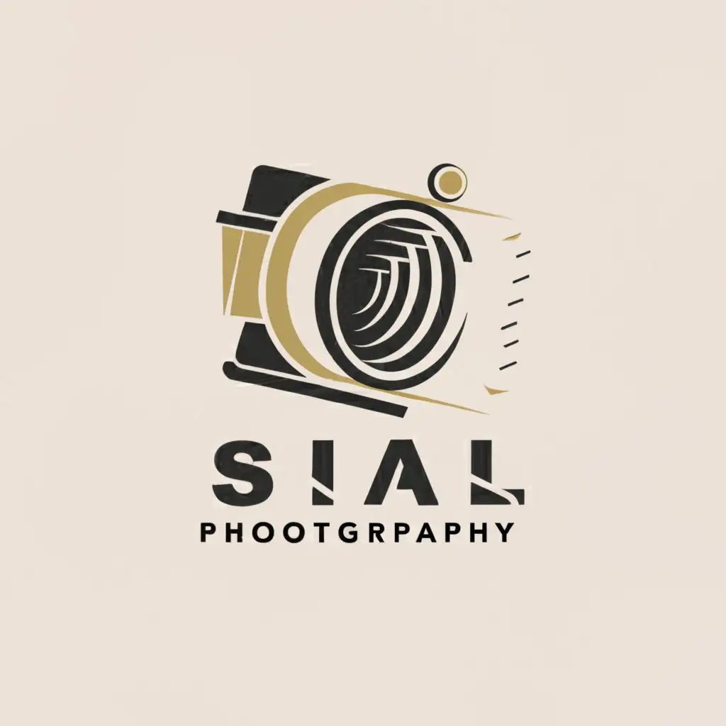 a logo design,with the text "Sial photography", main symbol:Unique,Moderate,clear background