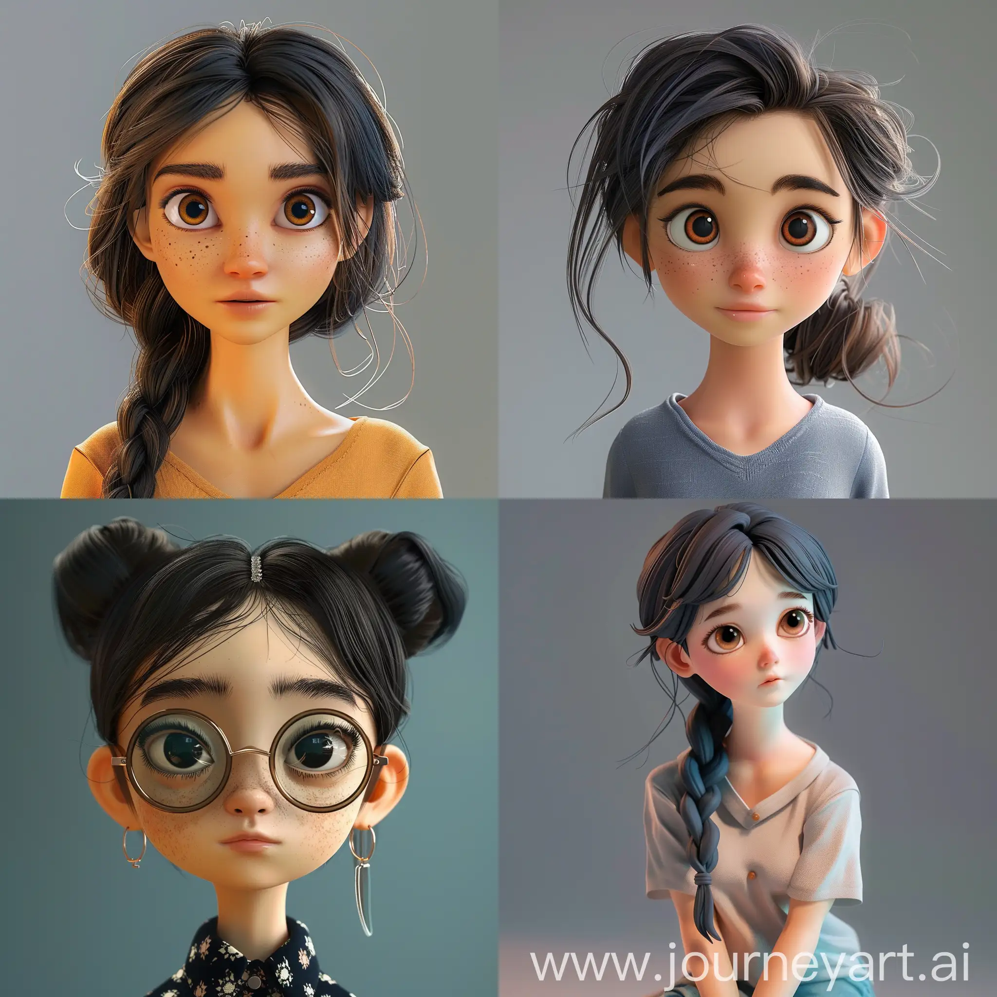 3d, a girl