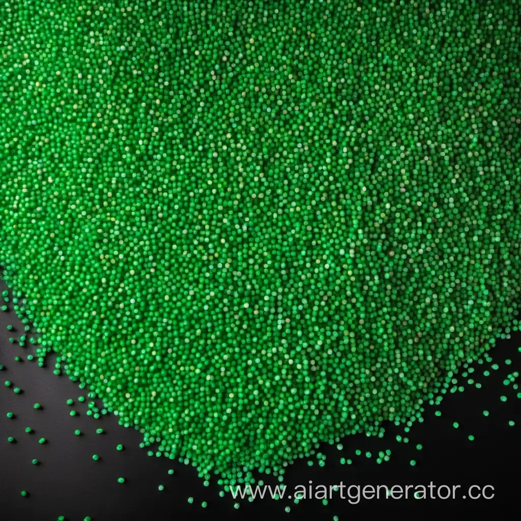 Green-Grass-Sprouting-from-Plastic-Pellets-on-Dark-Background