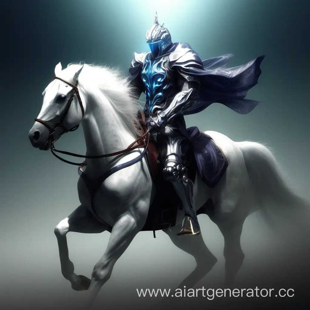 Neuro-White-Knight-Riding-Majestic-Horse-in-Glowing-White-Armor