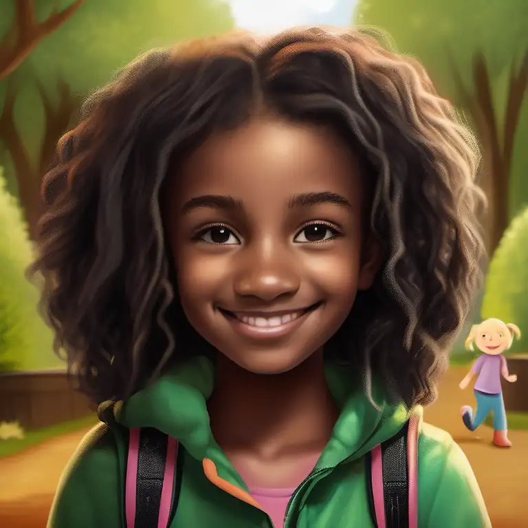 Introduce readers to Kayla, a cheerful and imaginative young girl who loves playing outdoors