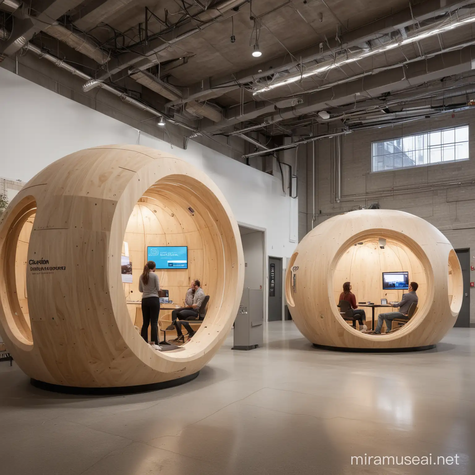 Immersive Material Pods for Crunden Martin Buildings in St Louis