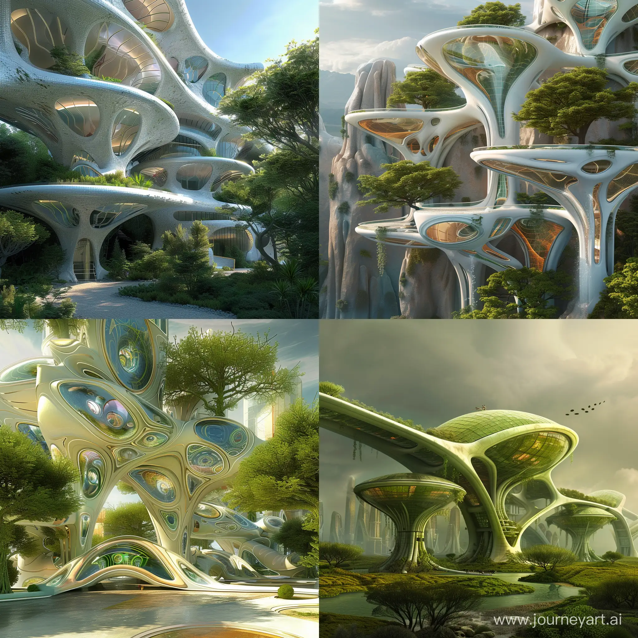 bioarchitecture, the future , fantasy design by Bob Mackie
