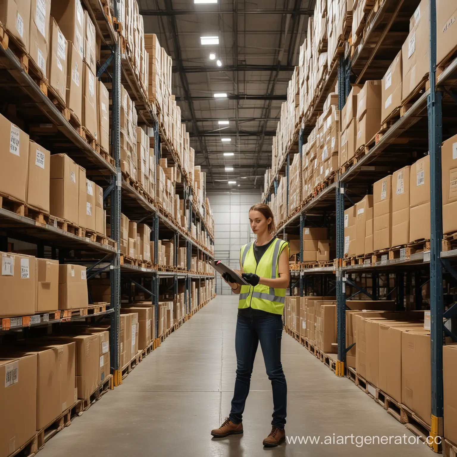 Warehouse-Inventory-Management-Worker-Checking-Stock