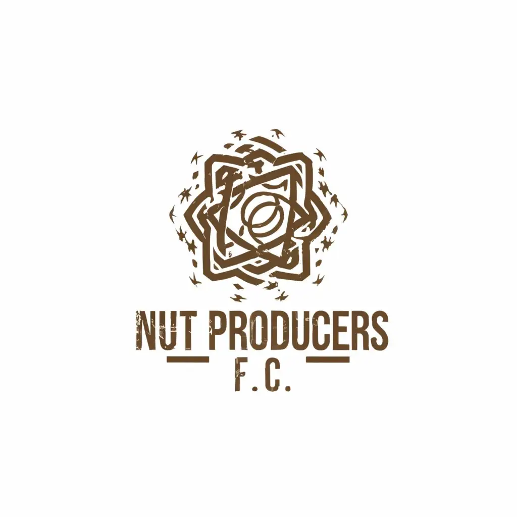 LOGO-Design-For-Nut-Producers-FC-Dynamic-Nut-Symbol-for-Sports-Fitness-Branding