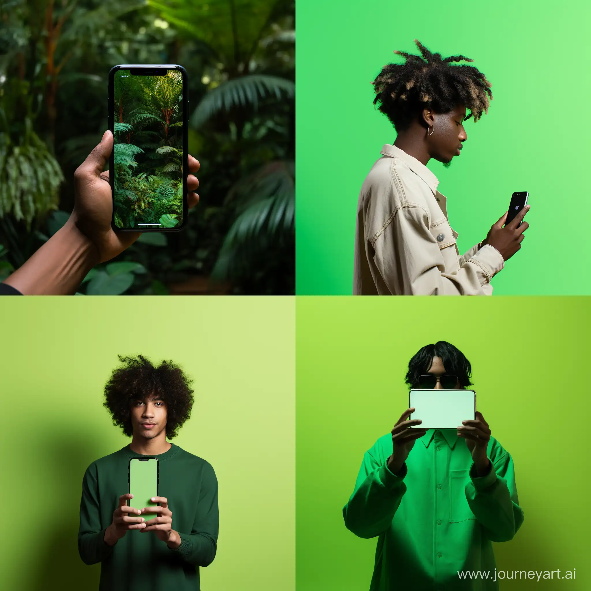 Person-Holding-iPhone-with-Green-Screen-in-OvertheShoulder-Shot