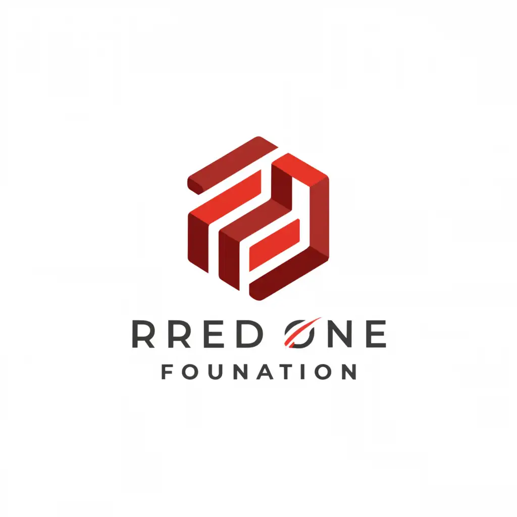 a logo design,with the text 'Red One Foundation', main symbol:initial,complex,be used in Education industry,clear background