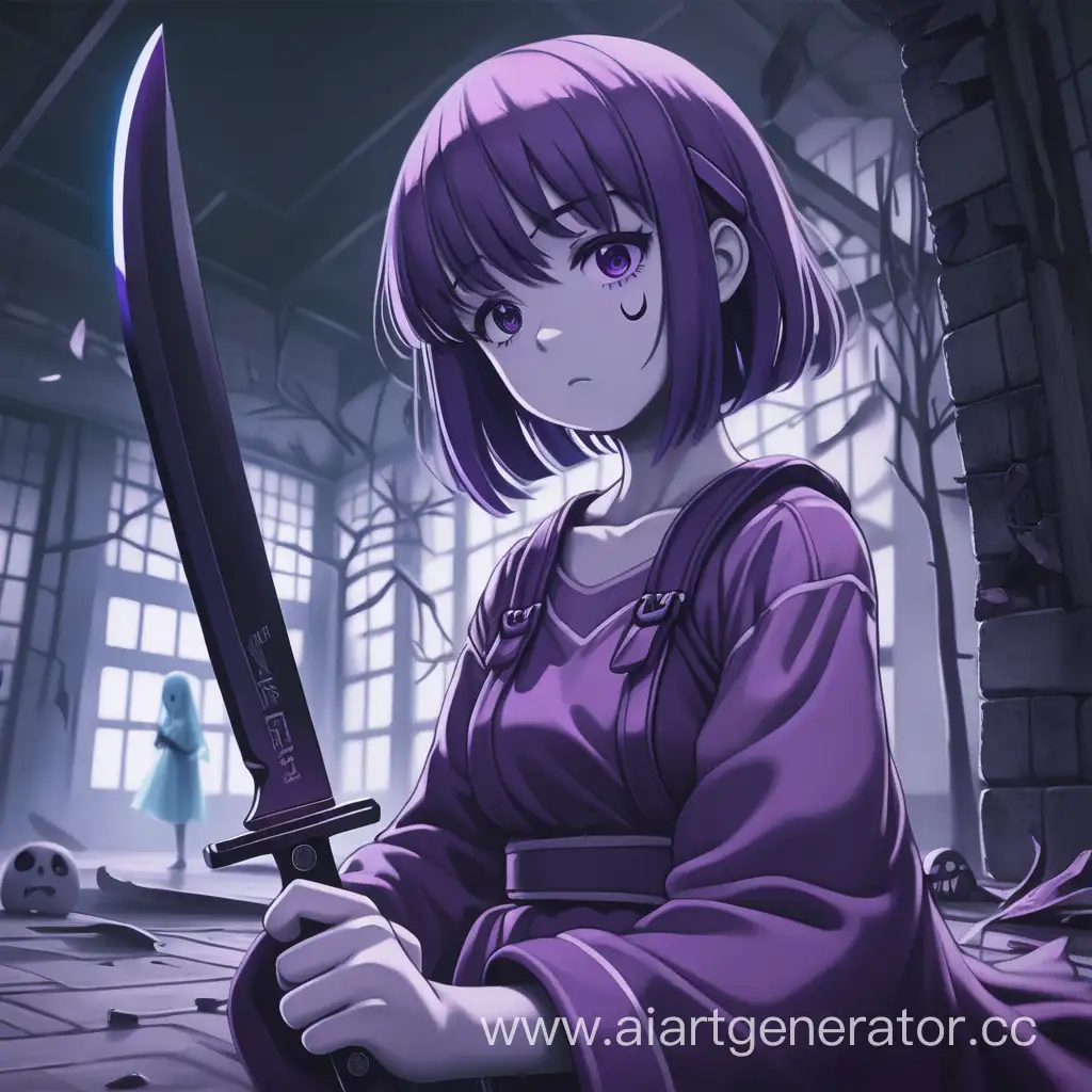 Melancholic-Purple-Anime-Girl-with-Ghostly-Knife