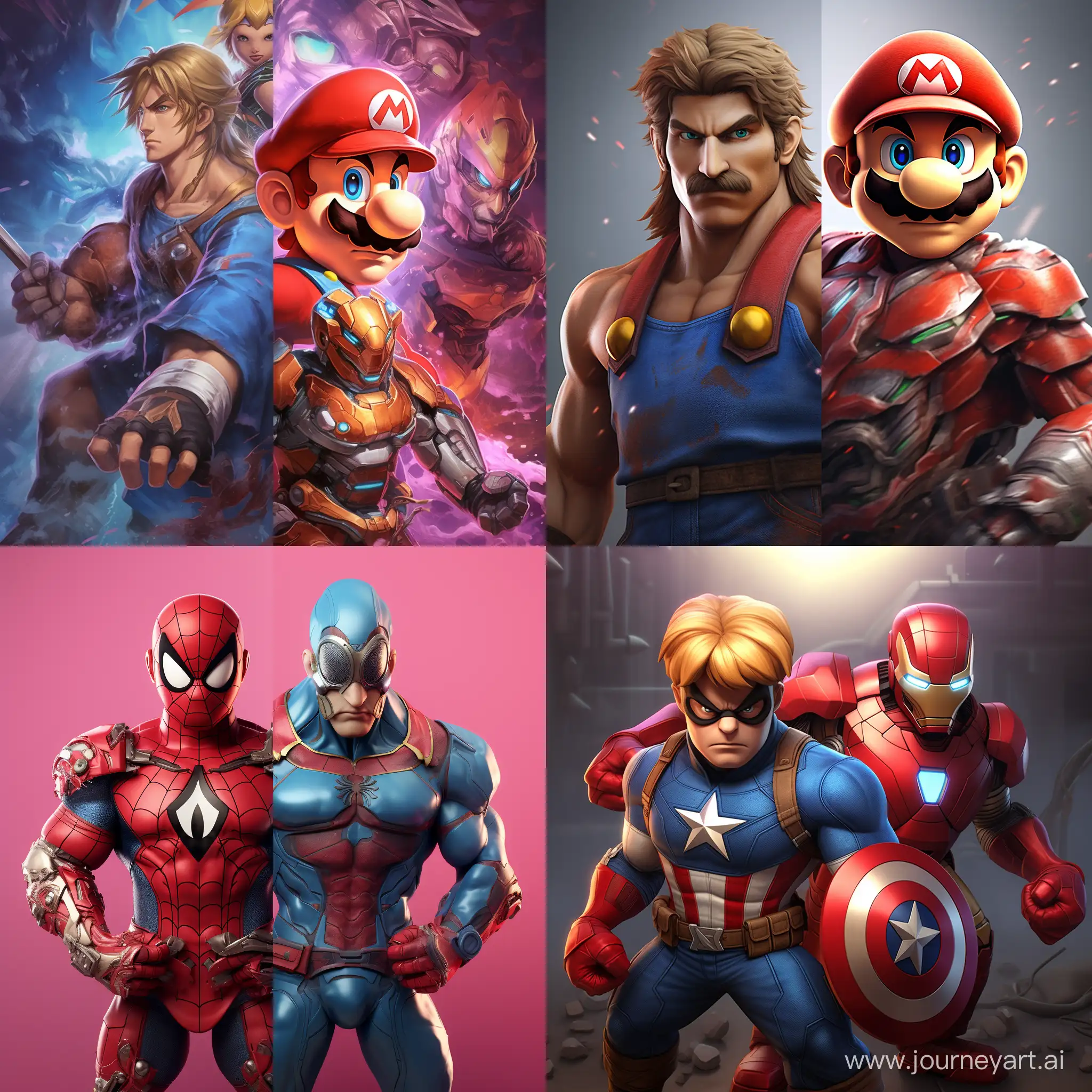Nintendo characters vs marvel characters