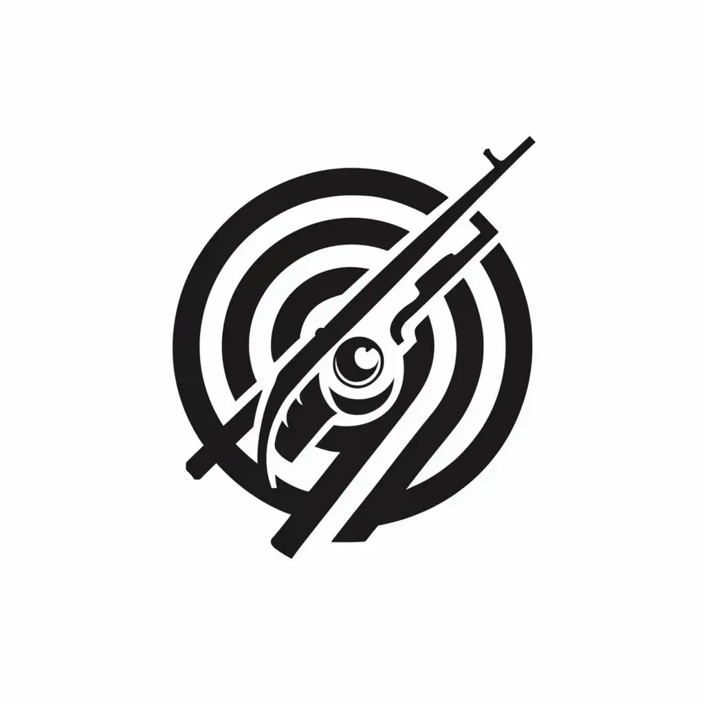 a logo design,with the text "6097", main symbol:gun devil,illuminats,eye,global conspiracy,black and white,Minimalistic,clear background