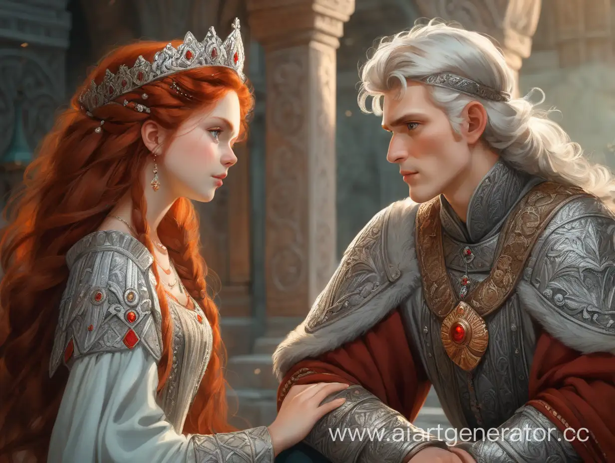 Enchanting-Tale-of-an-Ancient-Russian-Young-GrayHaired-Prince-and-RedHaired-Princess