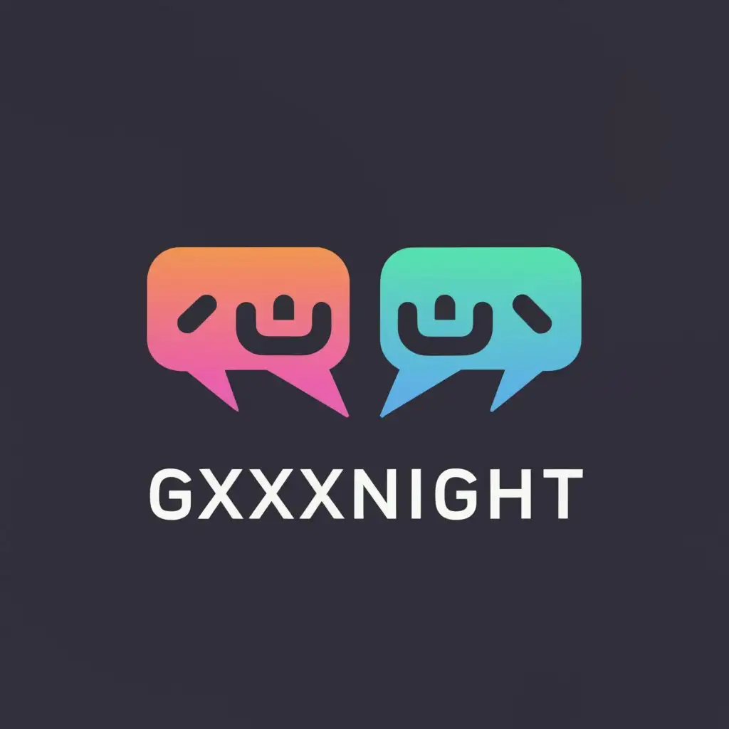 a logo design,with the text "gxxxnight", main symbol:Girls Chat Rooms,Moderate,clear background