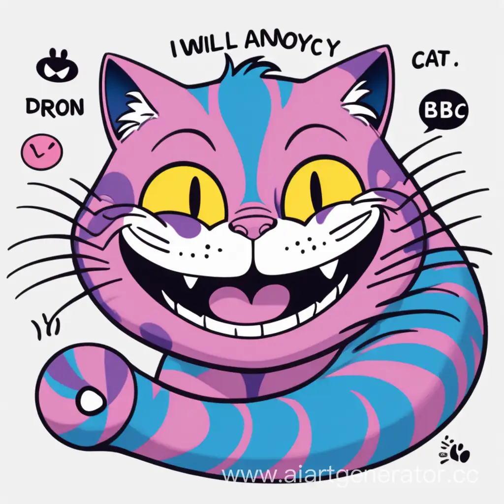 Whimsical-2D-Illustration-Mischievous-Cheshire-Cat-and-BBC-Caution