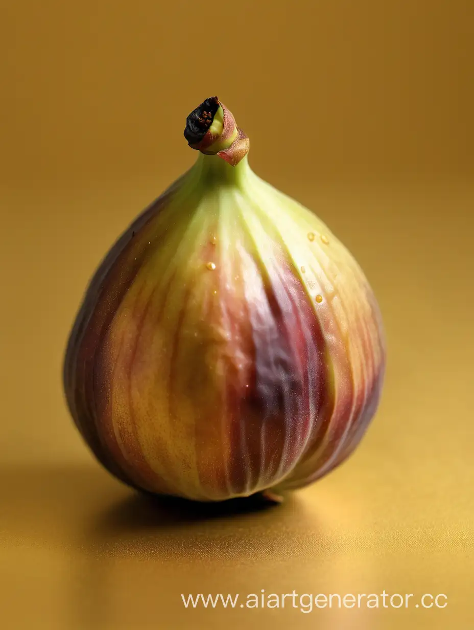 One-Golden-Fig-on-CloseUp-Background