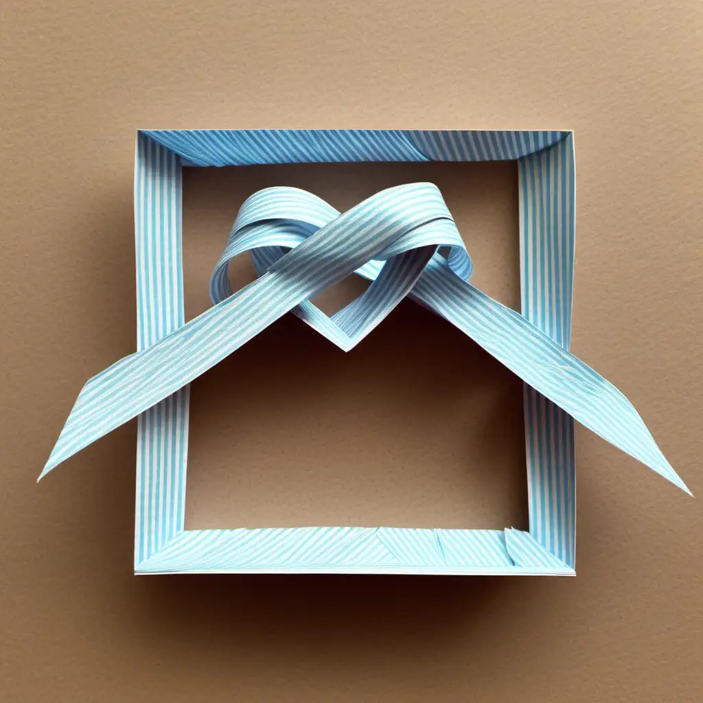 Romantic Love Knot Letter Fold Art