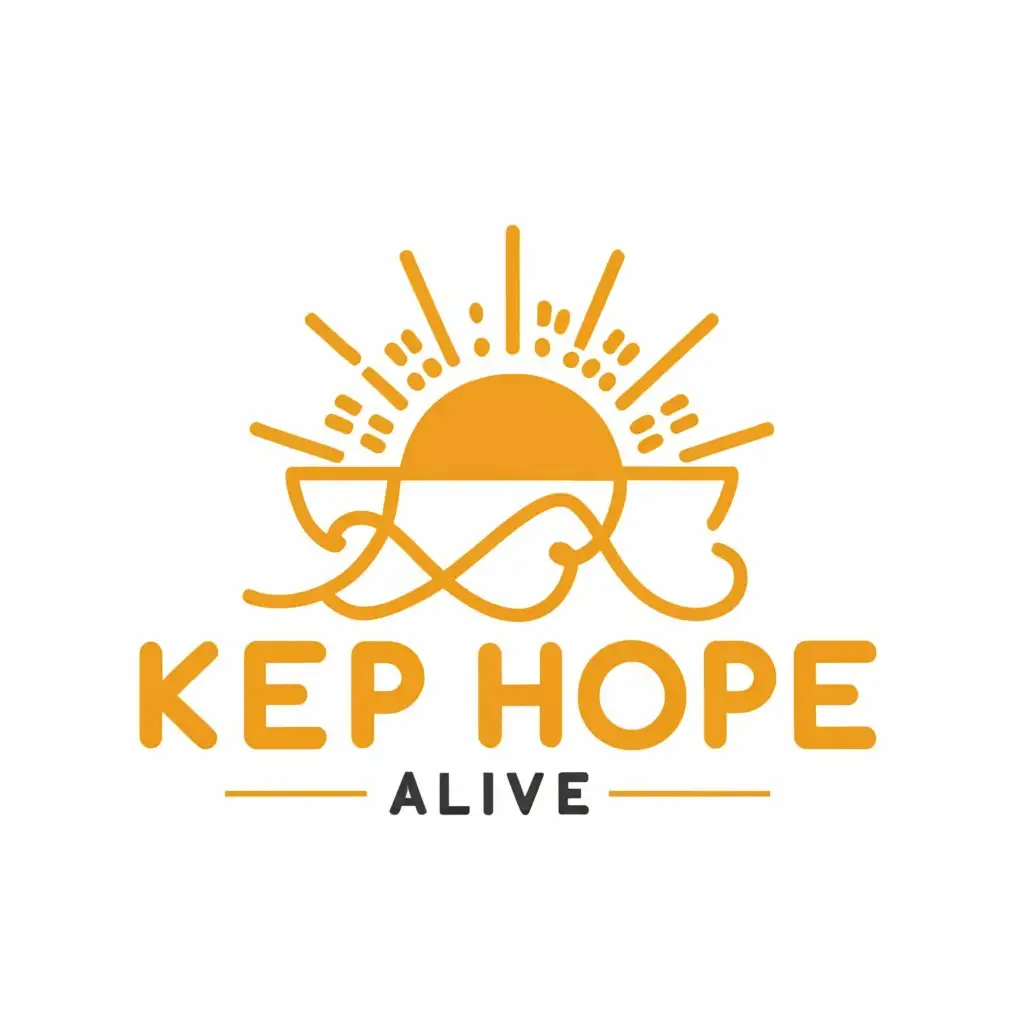a logo design,with the text "Keep Hope Alive", main symbol:Future,Moderate,clear background