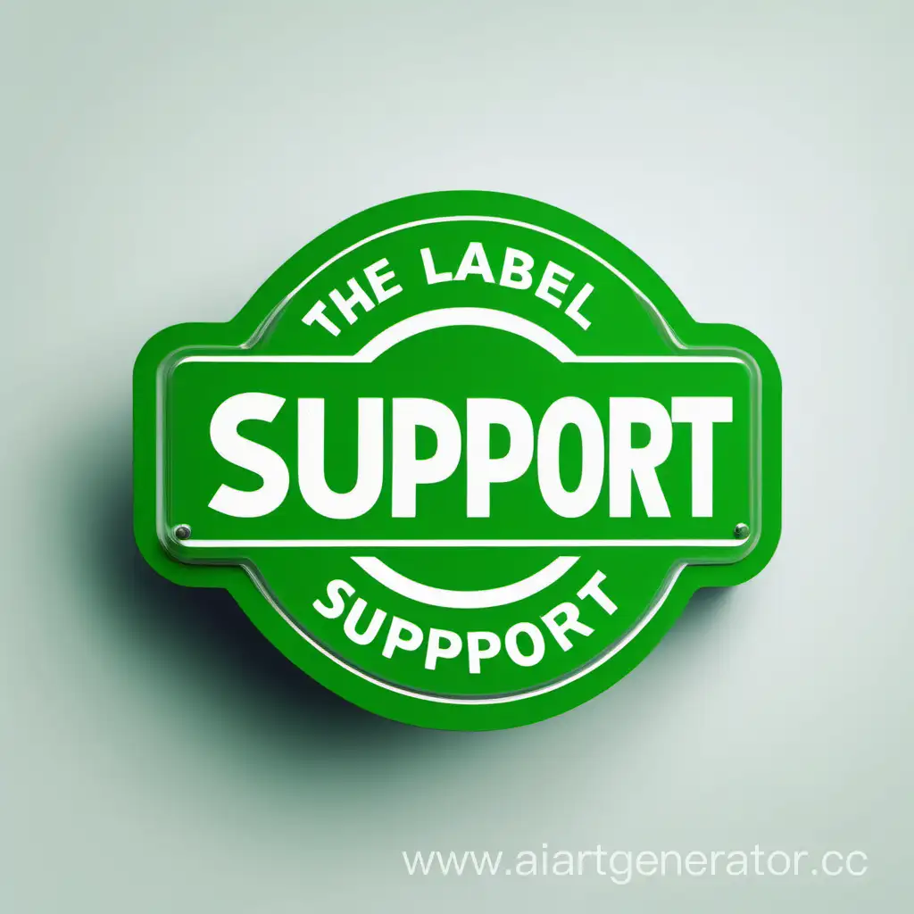 Green-Label-Support-on-White-Background