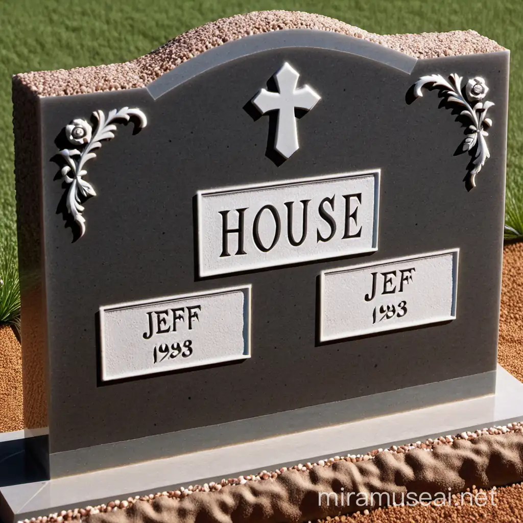 Tombstone of Jeff House