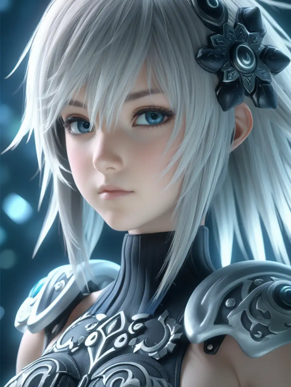 (cinematic lighting), In the visually stunning world of Final Fantasy Advent Children, an anime girl captivates with her meticulously crafted attire, perfect breast, wear boots, blending futuristic elements with fantastical elegance, immersed in the grandeur of the environment, her presence radiates a harmonious blend of strength, grace, and a touch of otherworldly beauty, full body portrait, intricate details, detailed face, detailed eyes, hyper realistic photography,--v 5