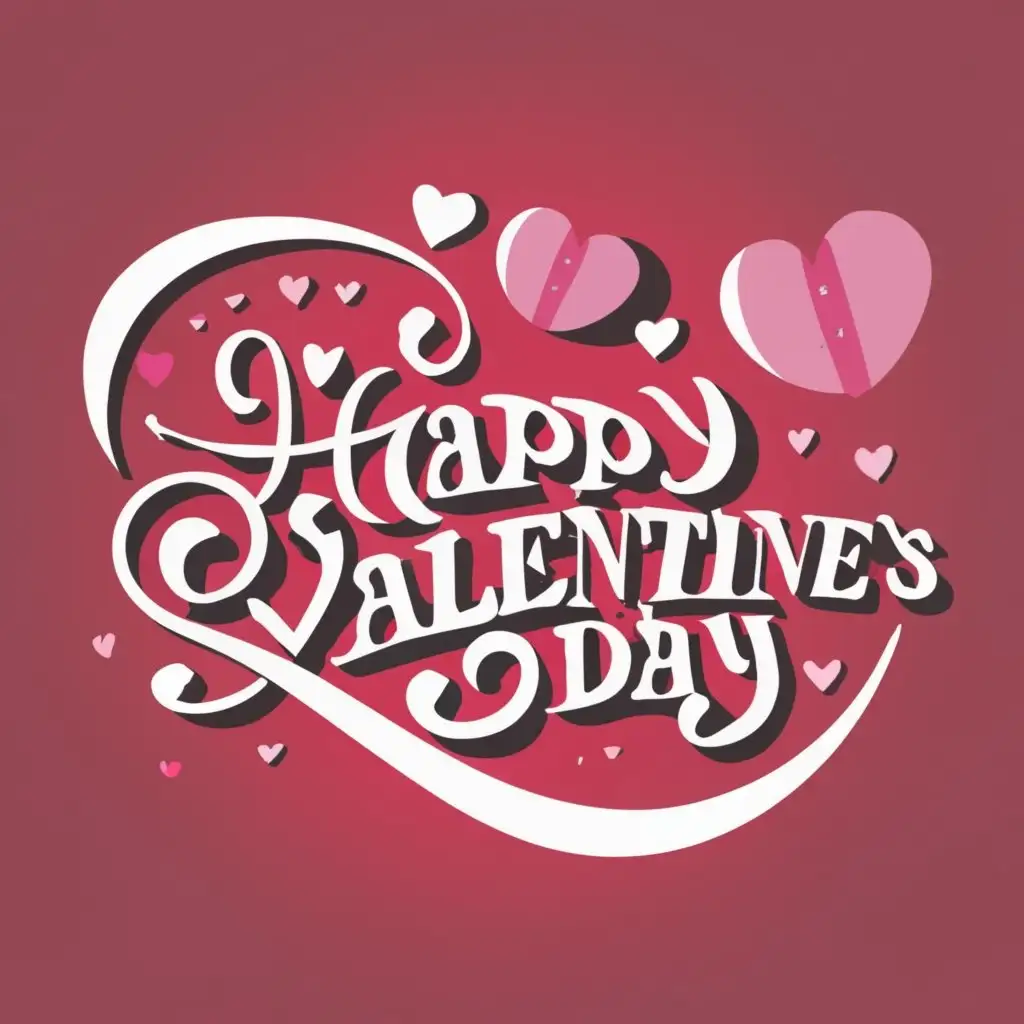 logo, Love, with the text "Happy Valentine's day", typography, be used in Religious industry