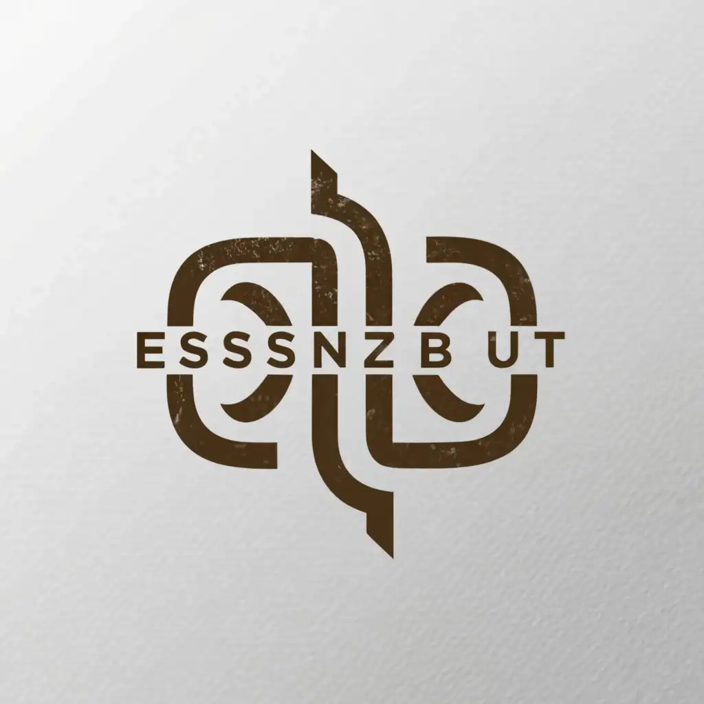 LOGO-Design-for-ESSENZ-BRUT-Minimalistic-Gold-and-Dark-Brown-E-B